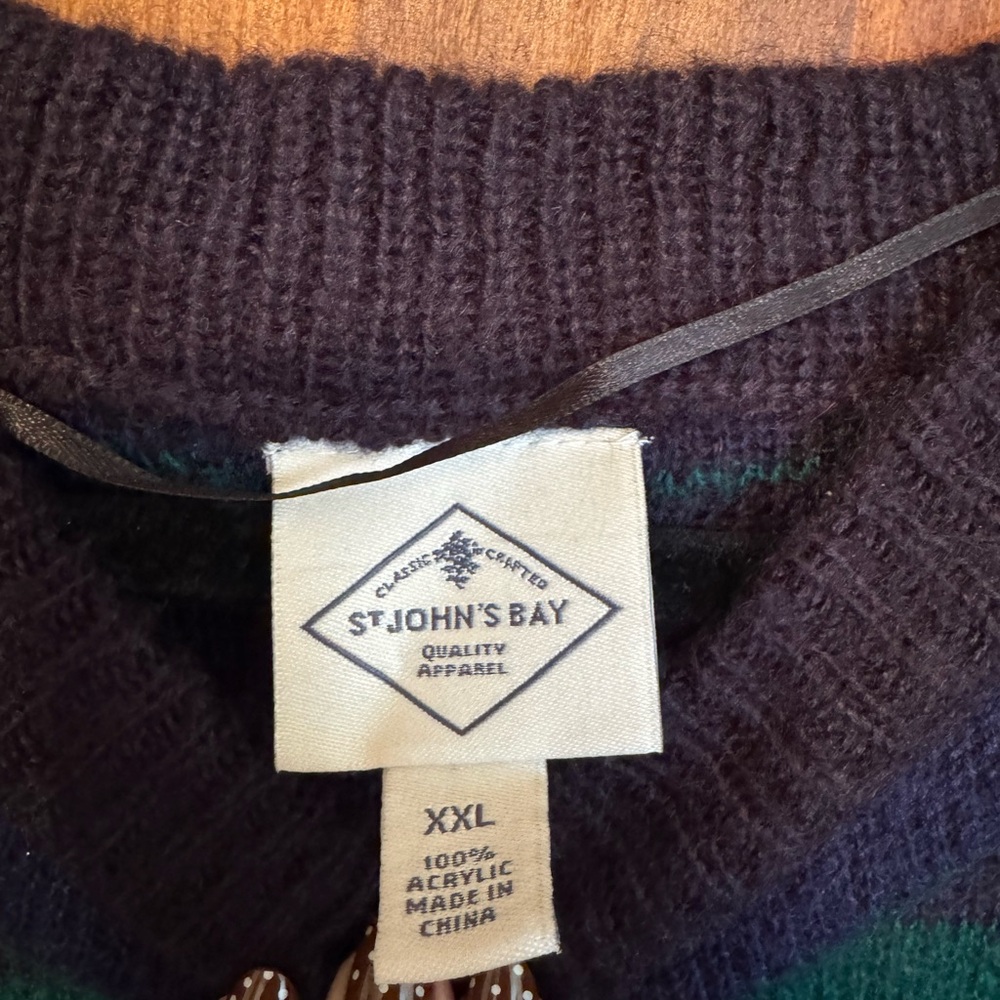 Saint John’s Bay Women’s Plus Size Plaid Sweater - Size XXL - Picture 3 of 3